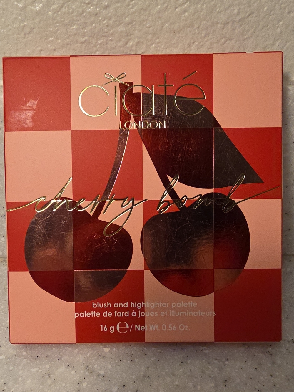 Ciaté London Cherry Bomb Blush & Highlighter Palette - Pink/Red